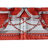 HERMES - 1998 Societe Suisse France 100th Anniversary - Henri d’Origny - Twill Silk Scarf 90 cm