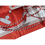 HERMES - 1998 Societe Suisse France 100th Anniversary - Henri d’Origny - Twill Silk Scarf 90 cm