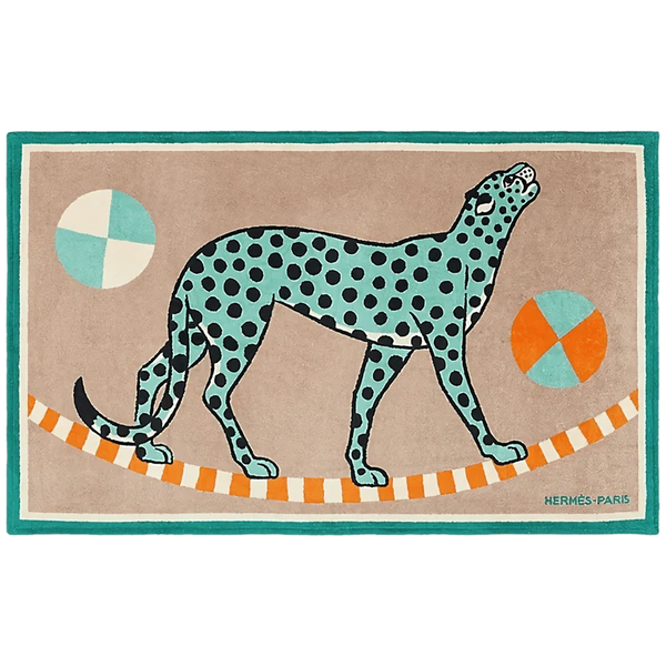 HERMES Guepard en Equilibre Terry Towel Towel 90 x 150 cm, New! A20250825.1