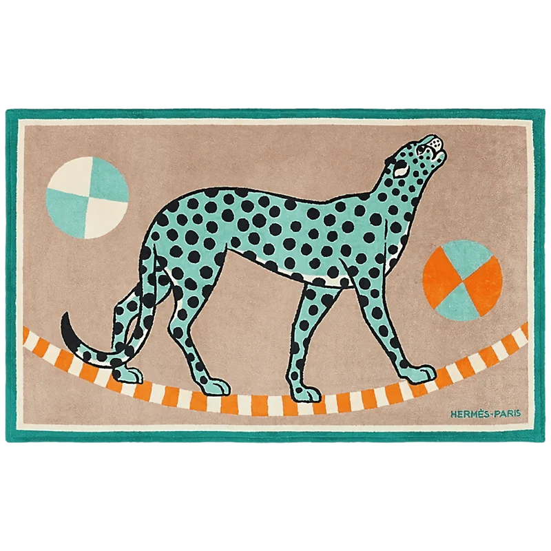 HERMES Guepard en Equilibre Terry Towel Towel 90 x 150 cm, New! A20250825.1