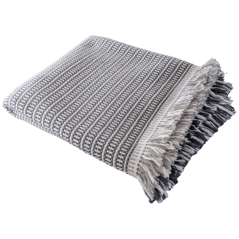 HERMES H 100% Cashmere Hand Made in Nepal Blanket 140 x 170 cm