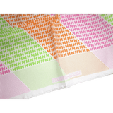 Hermes 2005 Rose/Green/Orange H en Biais Twill 90cm