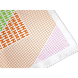 Hermes 2005 Rose/Green/Orange H en Biais Twill 90cm