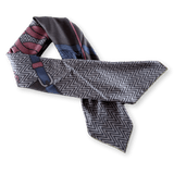 Hermes Men's Brown/Kaki/Lie de Vin HARNAIS DE CABRIOLET 70% Cashmere Carre H 100 cm