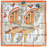 HERMES Harnais de Coeur Twill 90 Scarf 