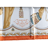 HERMES Harnais de Coeur Twill 90 Scarf 