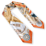 HERMES Harnais de Coeur Twill 90 Scarf 