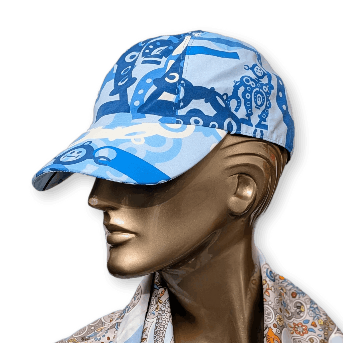 HERMES Hello Mr Farrier Robot Cap Hat Mediterranee Ocean Size 59