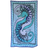HERMES Tapis de Plage Hippocampe Terry Beach Towel 90 x 150 cm