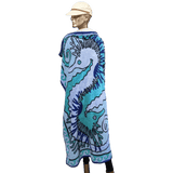 HERMES Tapis de Plage Hippocampe Terry Beach Towel 90 x 150 cm