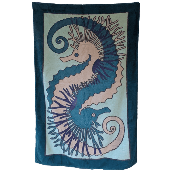 HERMES Hippocampe Tapis de Plage Terry Beach Towel 90 x 150 cm