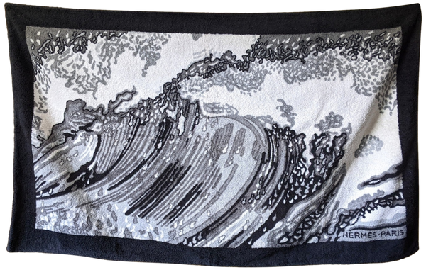HERMES HOKUSAI Terry Beach Towel 90 x 150 cm