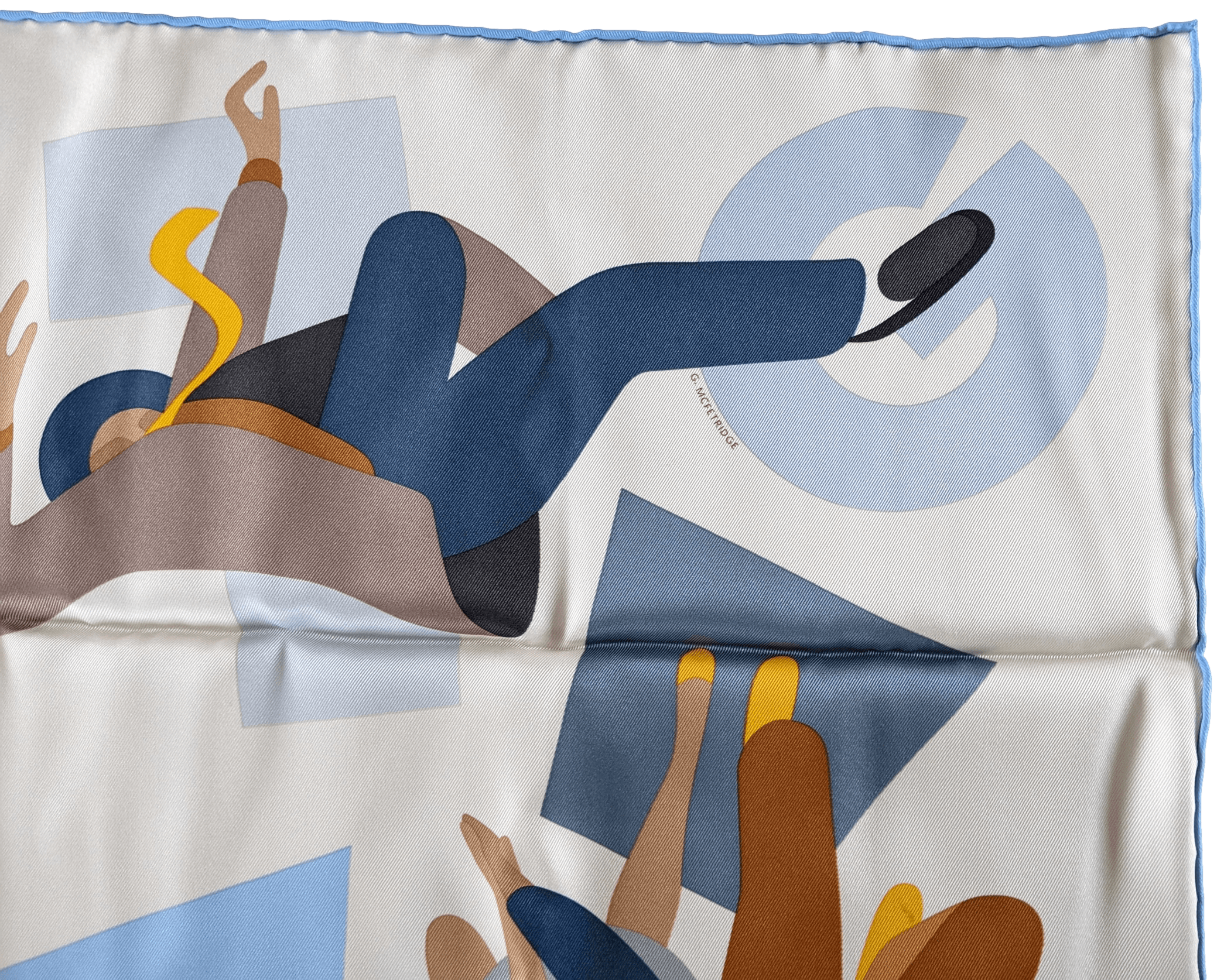 HERMES HOMMAGE A GENE KELLY [D1023.9] Vintage Silk Scarf 70 x 70 cm