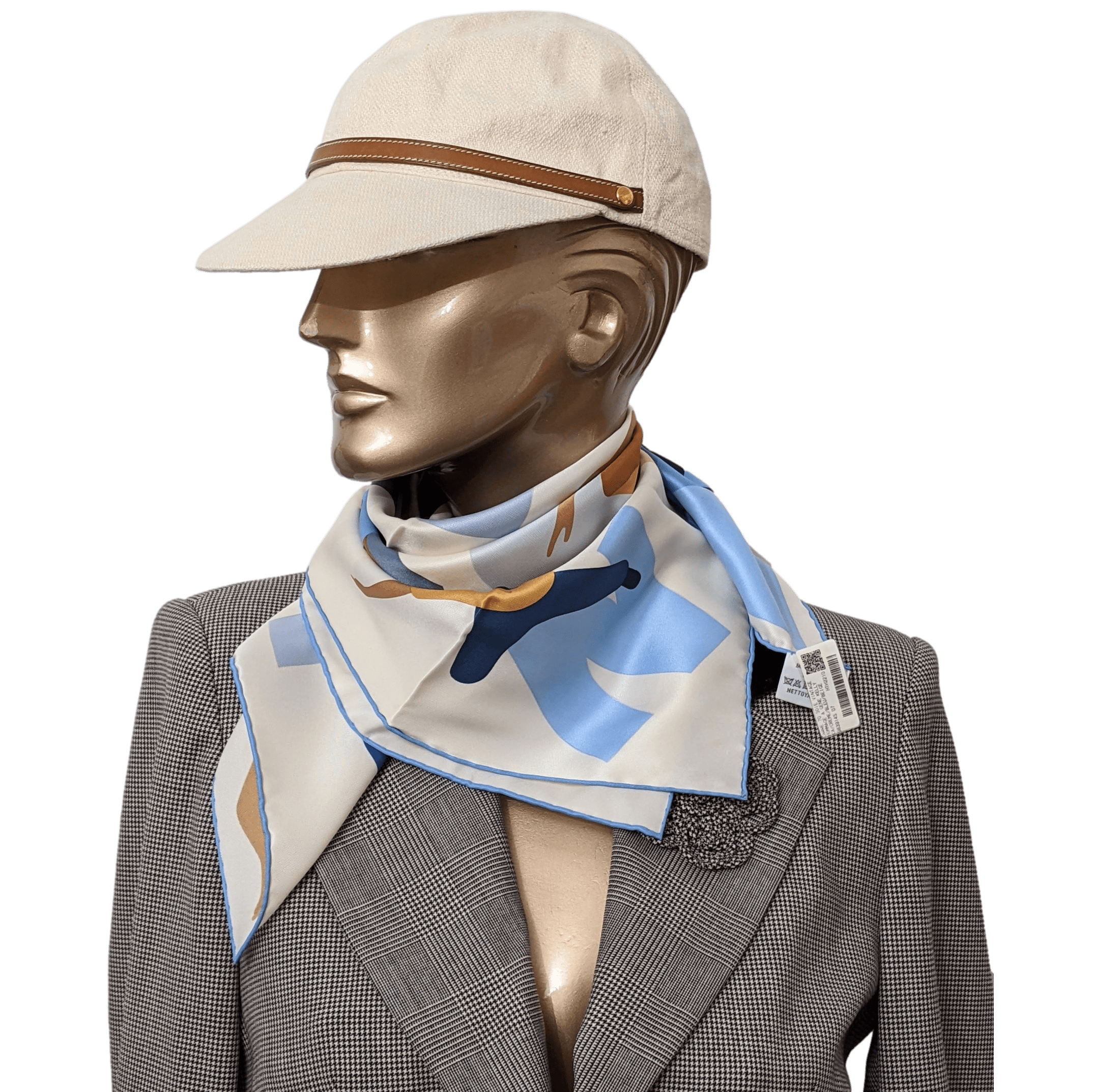 HERMES HOMMAGE A GENE KELLY [D1023.9] Vintage Silk Scarf 70 x 70 cm