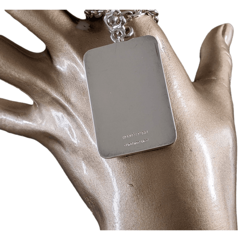 HERMES Rare Vintage Horse Enamel Keyring Porte-Clefs 