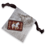 HERMES Rare Vintage Horse Enamel Keyring Porte-Clefs 