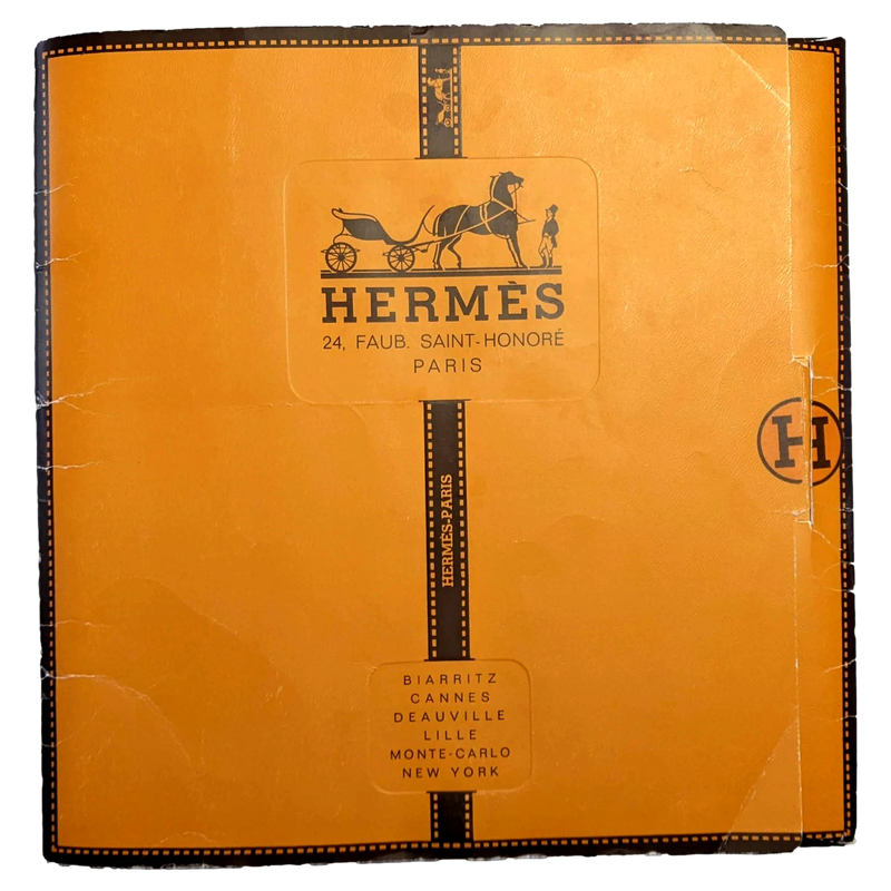 Hermes 1974 Vert 'Monarch' Hound Dog Beagle by Xavier de Poret Twill 90cm