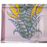 HERMES Pink Index Bromeliaceae Twill Silk Scarf Carre 90 x 90 cm