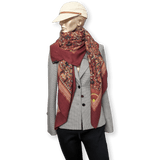 HERMES Jardins d'Armenie by Karen Petrossian Cashmere Shawl 140 x 140 cm