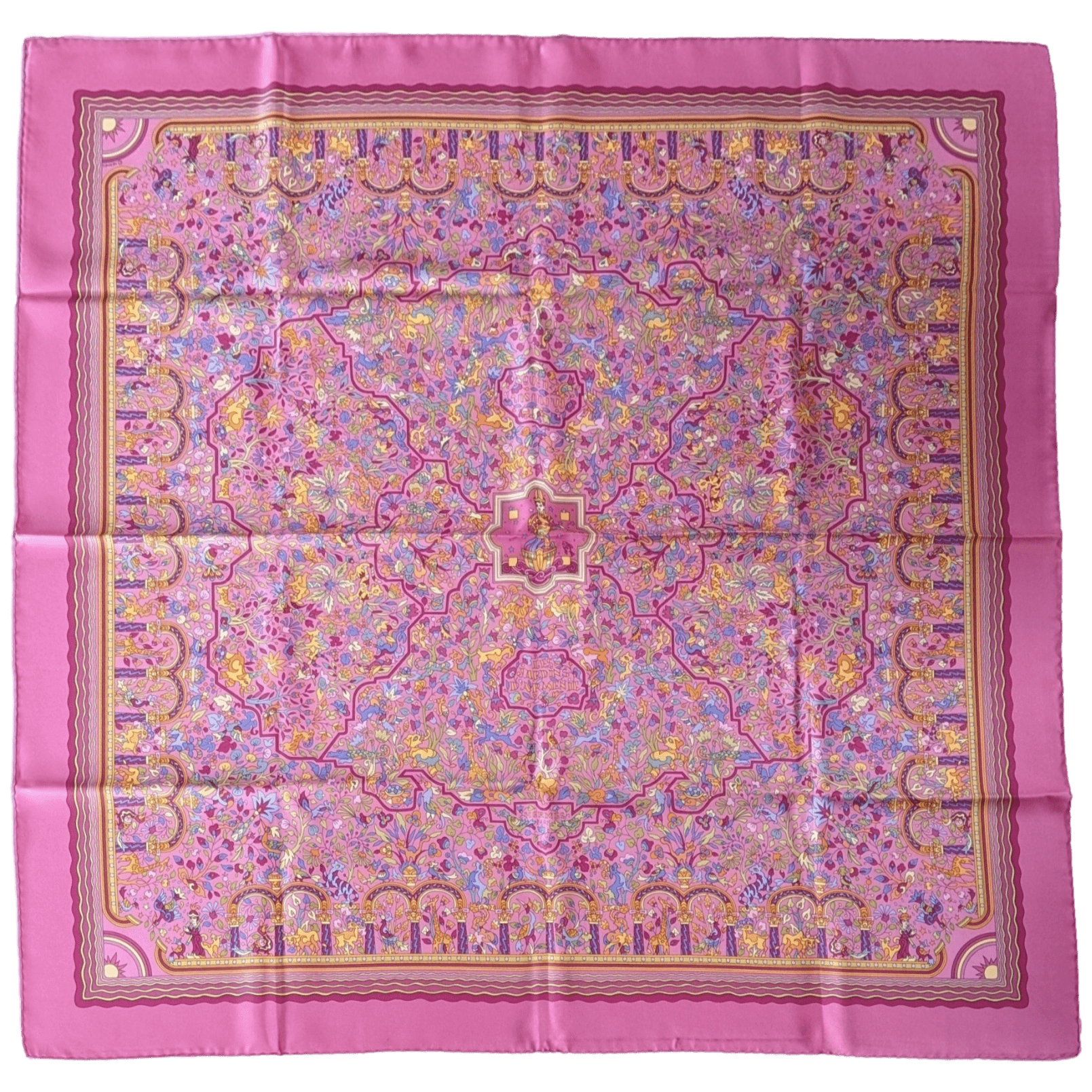 HERMES 2005 JARDINS D'ARMENIE by Karen Petrossian Twill 90 x 90 cm