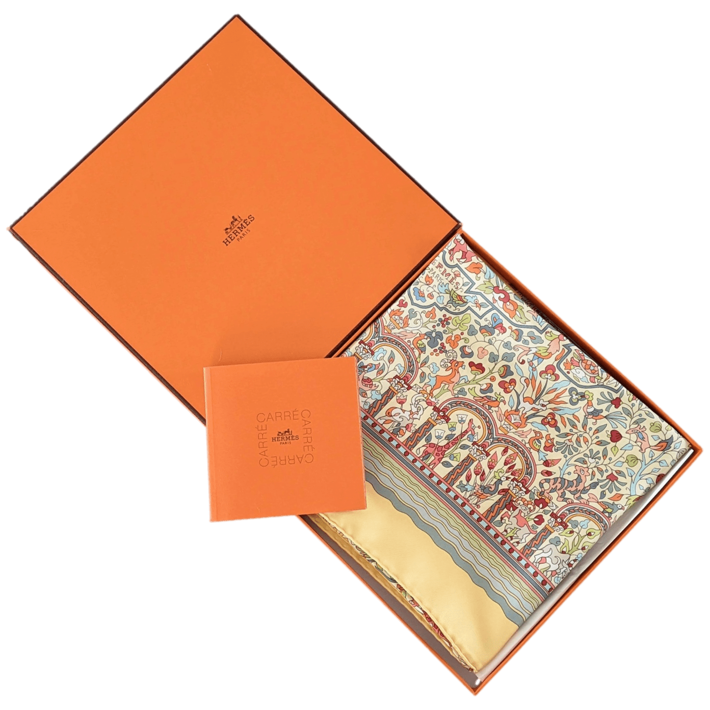 HERMES 2005 JARDINS D'ARMENIE by Karen Petrossian Twill 90 x 90 cm