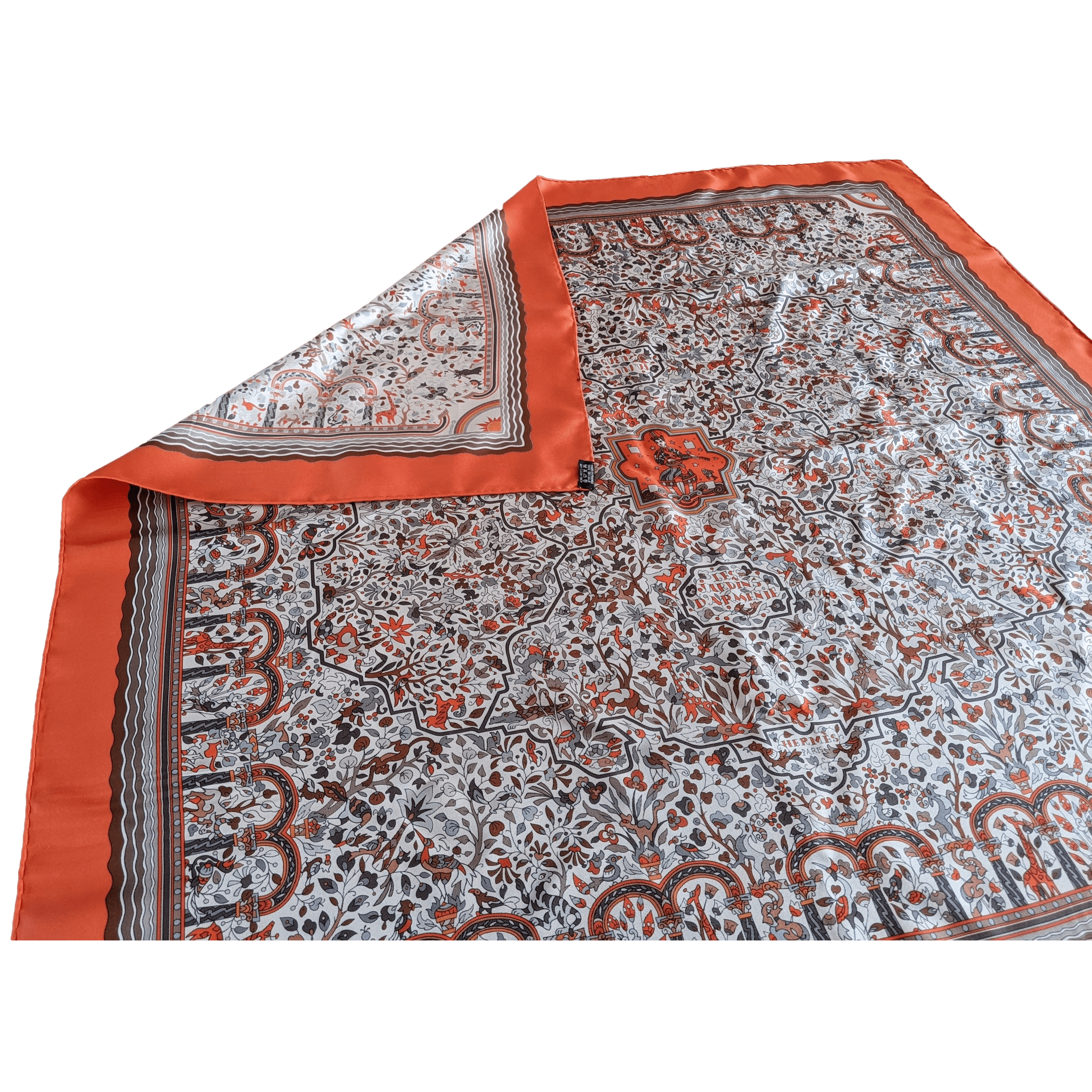 HERMES 2005 JARDINS D'ARMENIE by Karen Petrossian Twill 90 x 90 cm
