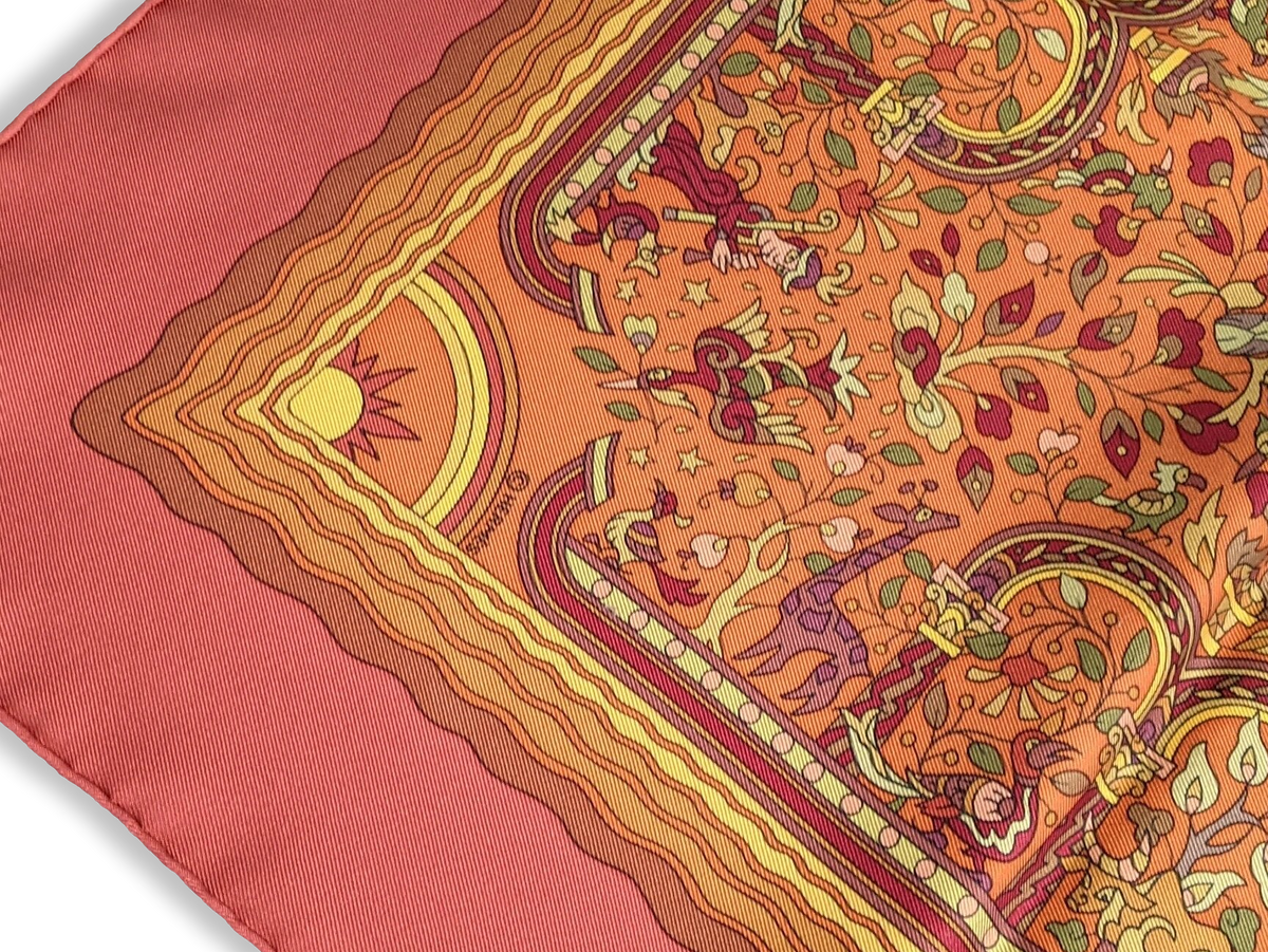 Hermes 2005 JARDINS D'ARMENIE by Karen Petrossian Twill 90, NIB!