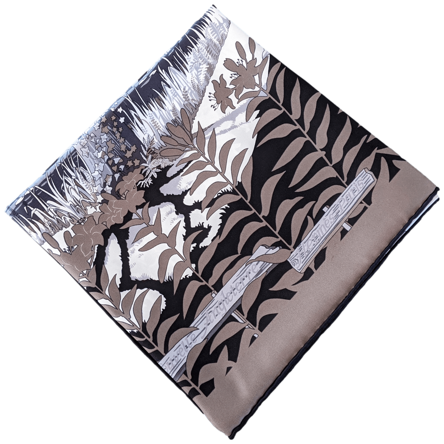HERMES 2009 Jardins de la Nouvelle Angleterre Silk Scarf 90 x 90 cm