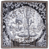 HERMES 2009 Jardins de la Nouvelle Angleterre Silk Scarf 90 x 90 cm