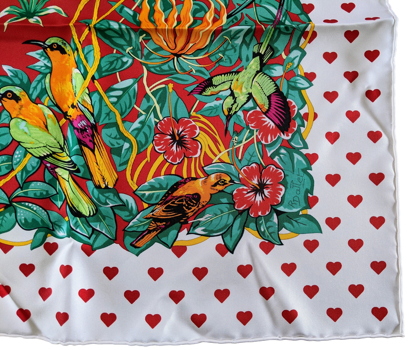 HERMES JUNGLE LOVE LOVE Special Issue by Robert Dallet Twill 90 x 90 cm