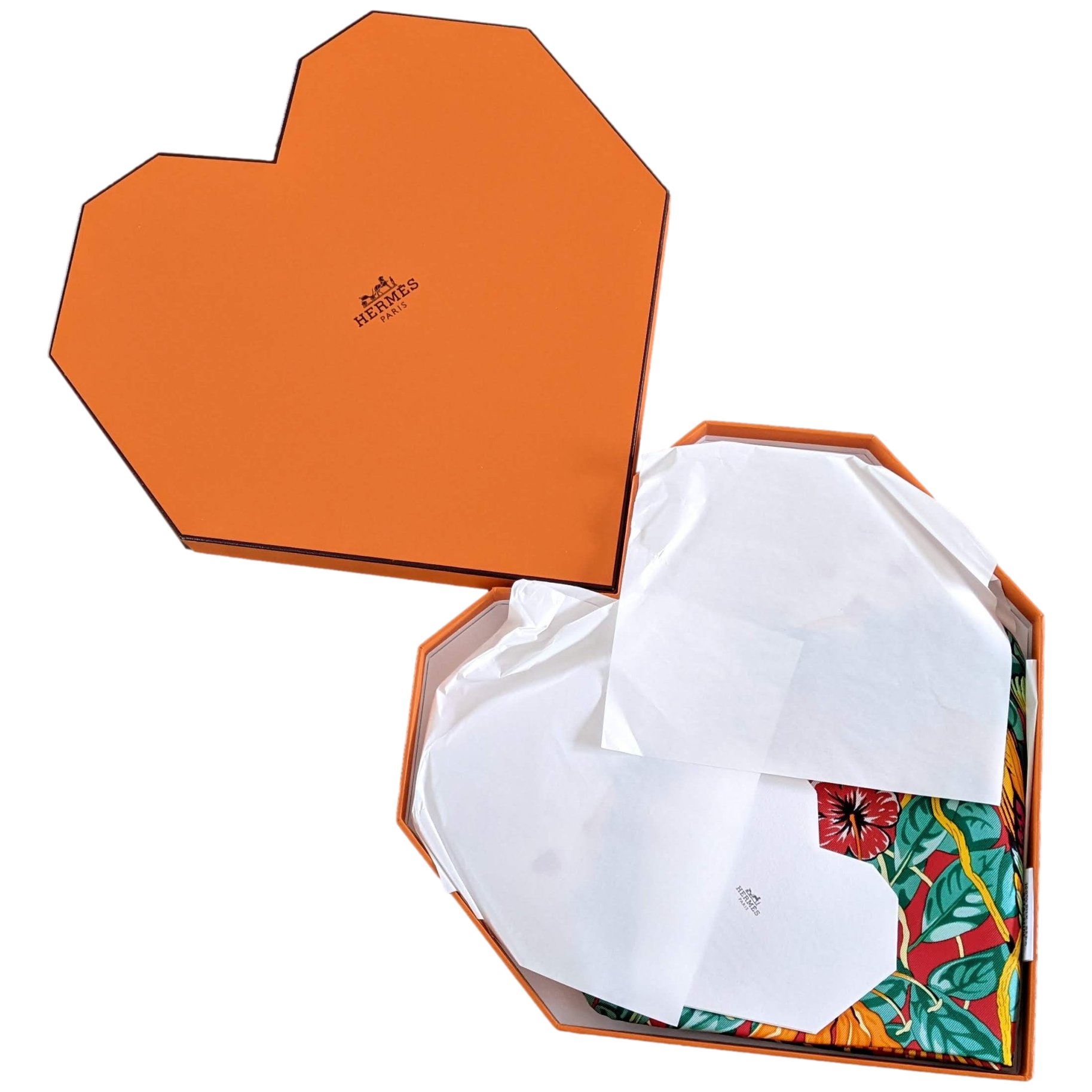 HERMES JUNGLE LOVE LOVE Special Issue by Robert Dallet Twill 90 x 90 cm