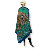 HERMES Robert Dallet Jungle Love California XXL Beach Towel 148 x 220 cm