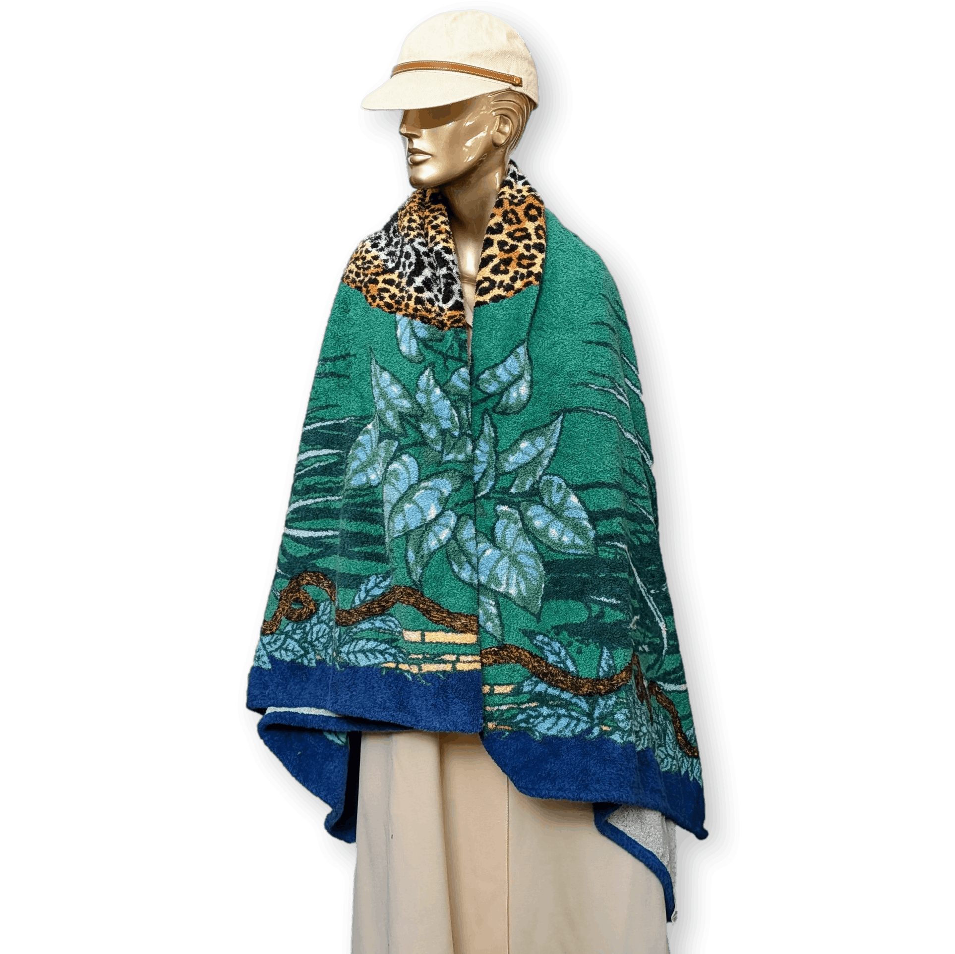 HERMES Robert Dallet Jungle Love California XXL Beach Towel 148 x 220 cm