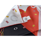 HERMES Just Married Twill Silk Gavroche Scarf 45 x 45 cm