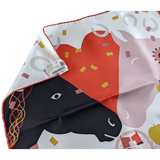 HERMES Just Married Twill Silk Gavroche Scarf 45 x 45 cm