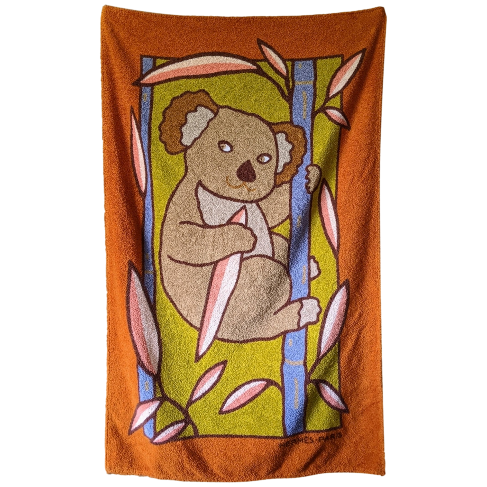 HERMES KOALA Tapis de Plage Terry Beach Towel 90 x 150 cm