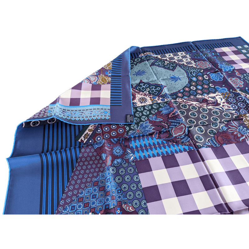 HERMES L'art du Sarasa Twill Silk Scarf 90 x 90 cm