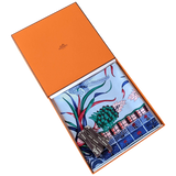 Produits Hermes Bleu Ciel/Bleu Jean " La Marche du Zambeze " by Ardmore Artists Twill 90cm,