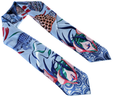 Produits Hermes Bleu Ciel/Bleu Jean " La Marche du Zambeze " by Ardmore Artists Twill 90cm,