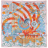 HERMES 2020 La Source de Pegase Twill Silk Scarf 90 x 90 cm,