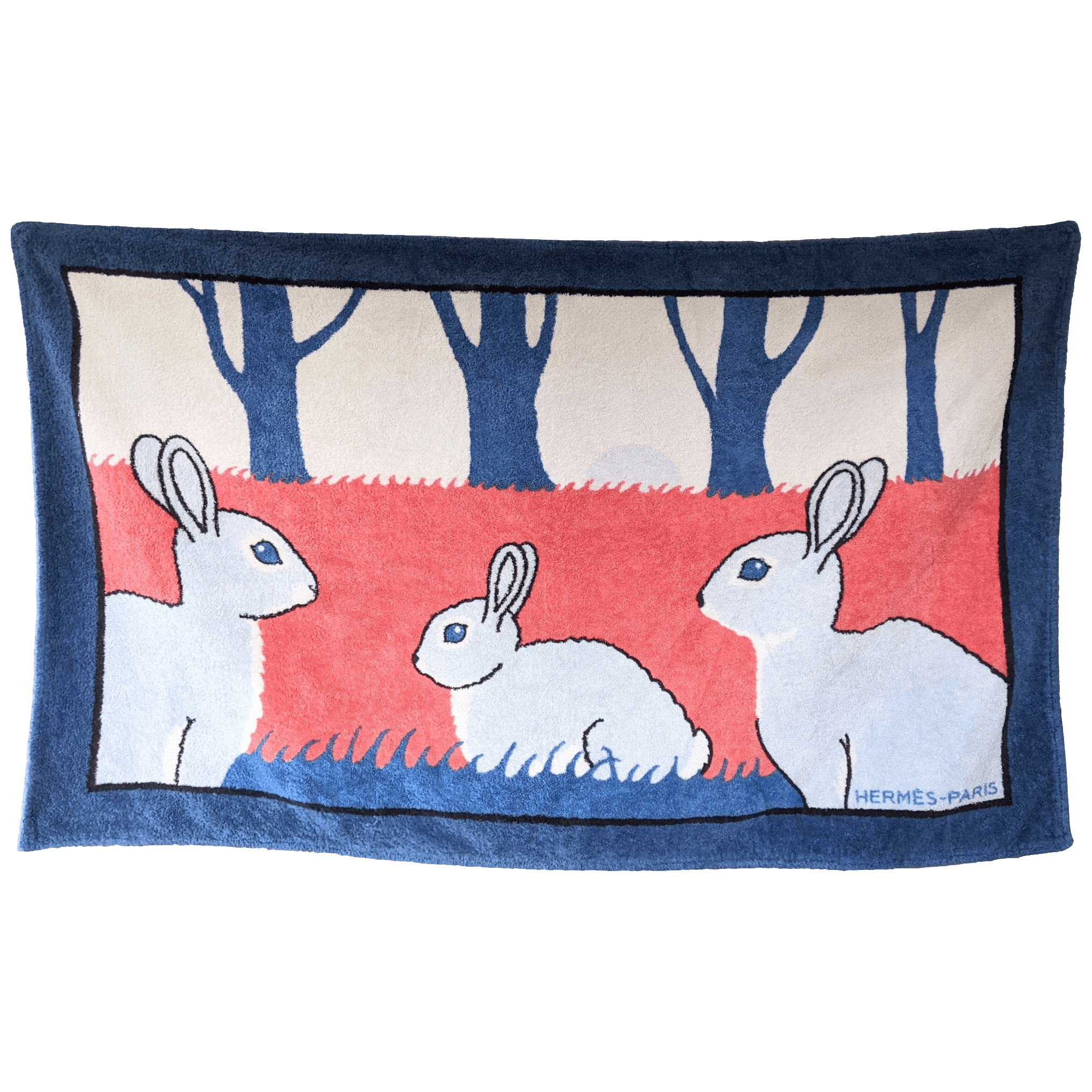 HERMES Lapins Rabbits Towel 90 x 150 cm