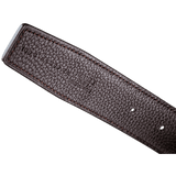 HERMES Black/Chocolat Leather Reversible Strap Belt 32 mm, Sz100