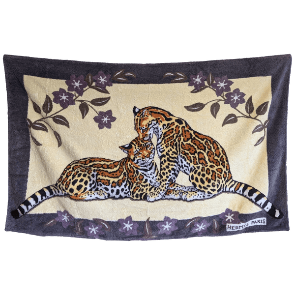 HERMES Leopards - Pantheres Terry Towel 90 x 150 cm