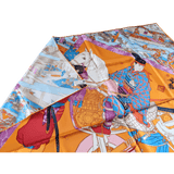 HERMES Les Artisans d'Hermes by Akira Yamaguchi Twill Scarf 90