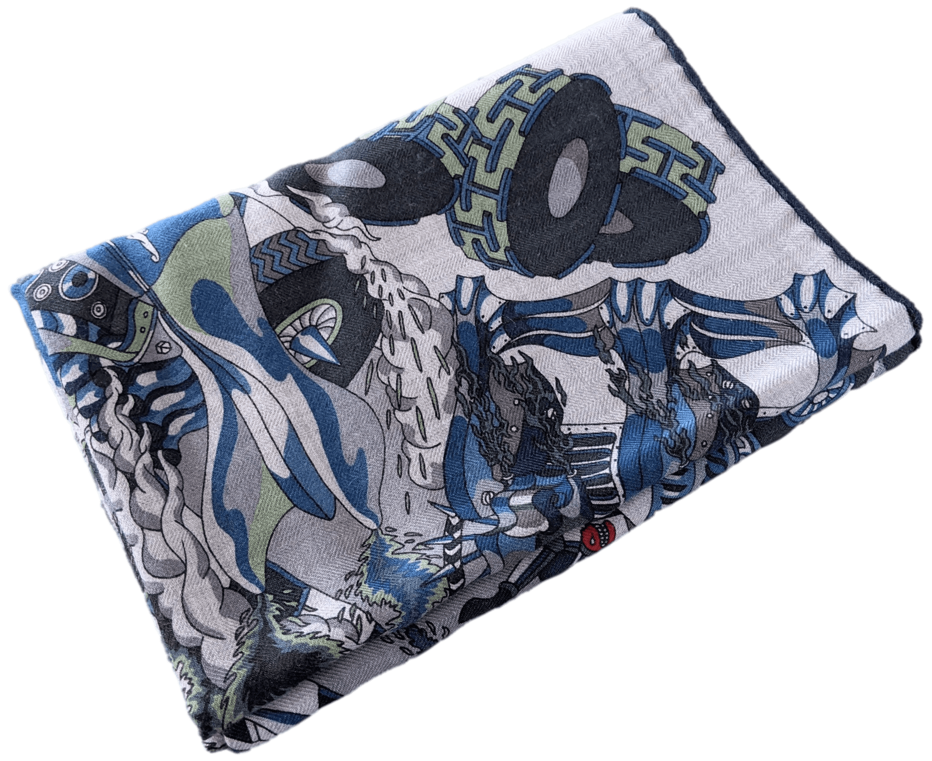 HERMES LES AS DU VOLANT by Jan Bajtlik Cashmere Scarf 100