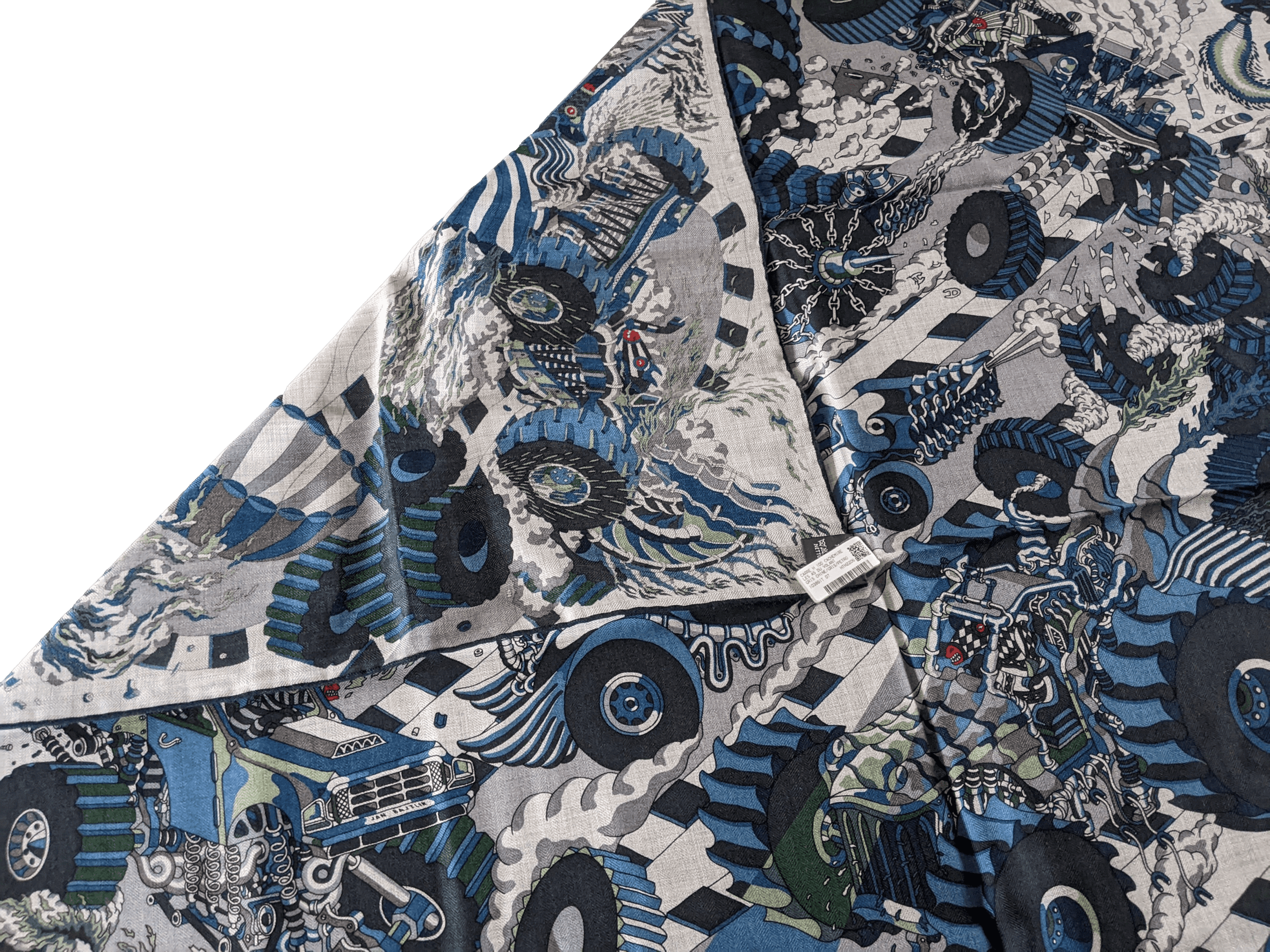 HERMES LES AS DU VOLANT by Jan Bajtlik Cashmere Scarf 100