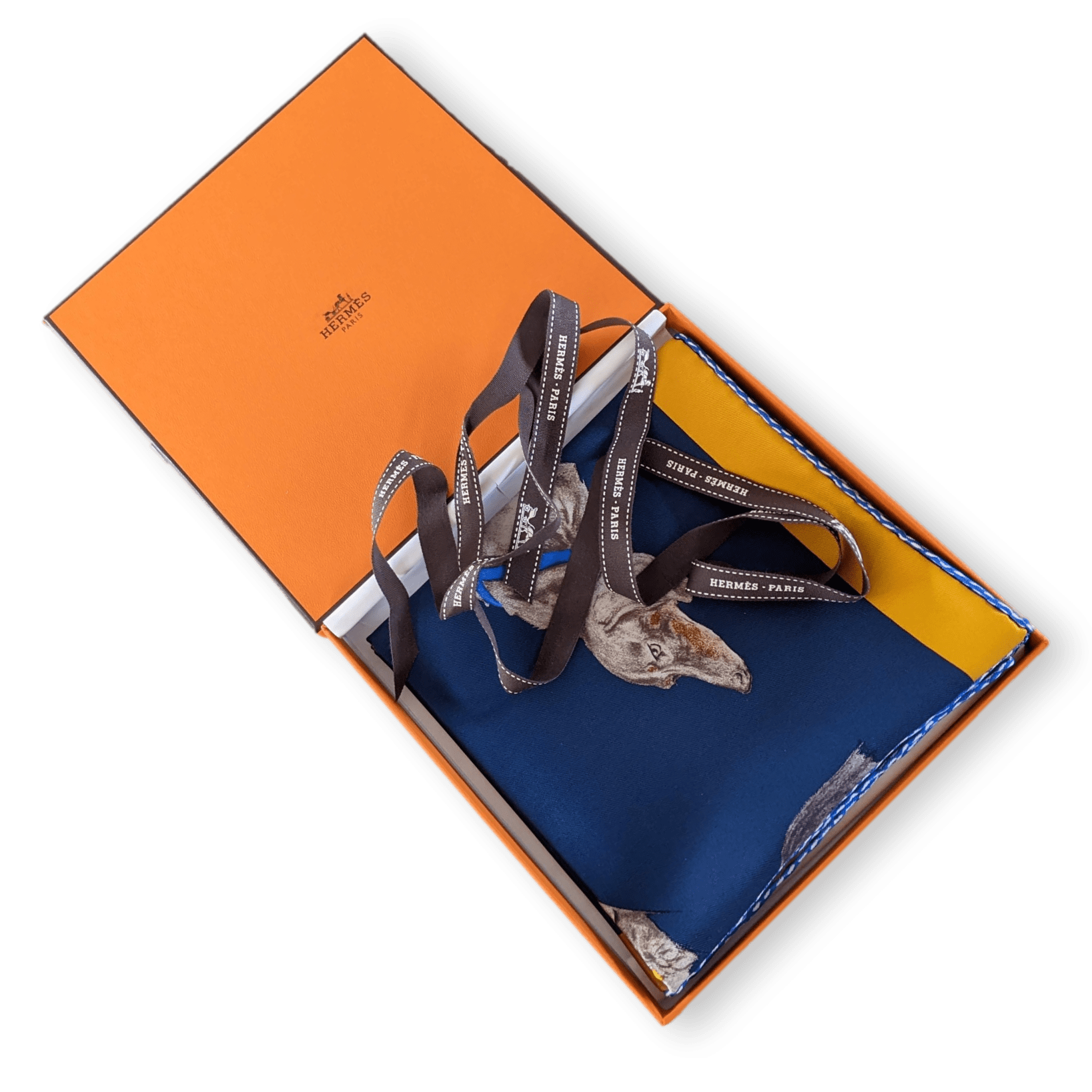 HERMES Les Bassets (Teckels, Dachshunds) by Xavier de Poret Vintage Silk Scarf 70 x 70 cm