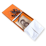 HERMES Les Bassets Silk Scarf 70 Beige Sepia Orange