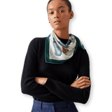 HERMES Les Bassets (Teckels, Dachshunds) by Xavier de Poret Vintage Silk 70 x 70 cm