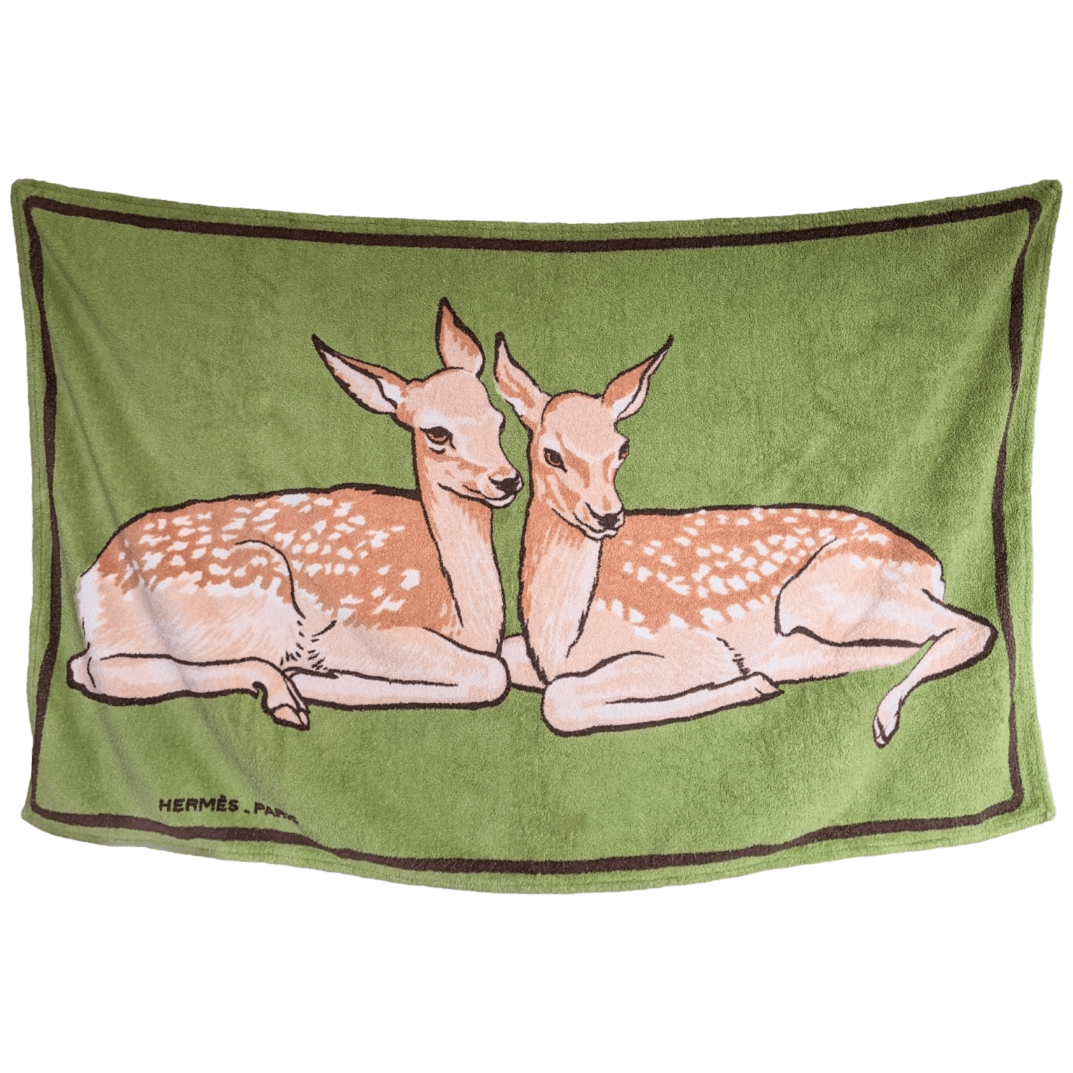 HERMES Les Biches de Xavier de Poret Terry Towel Bouees Towel 90 x 150 cm